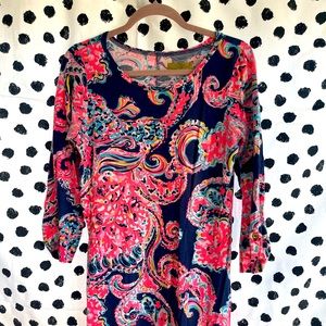 Lilly Pulitzer Cotton Dress size medium Beautiful Print